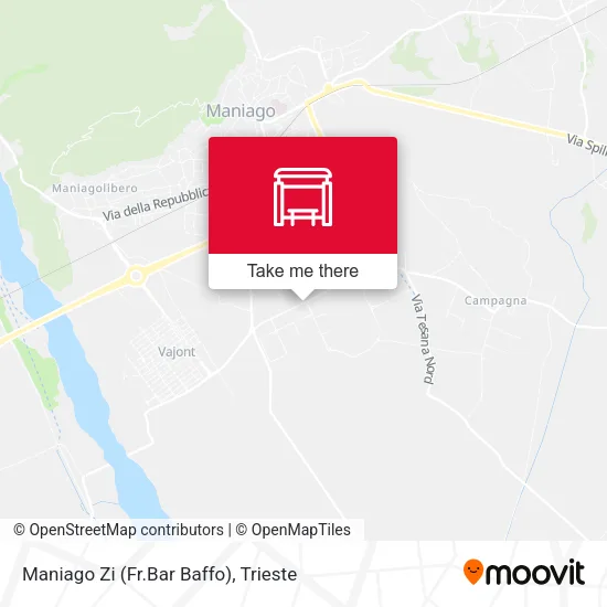 Maniago Zi (Fr.Bar Baffo) map