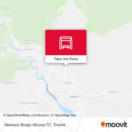 Meduno Borgo Mizzeri 57 map