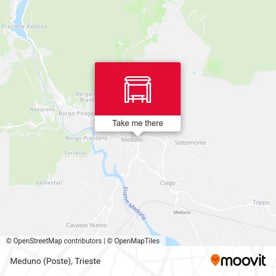 Meduno (Poste) map