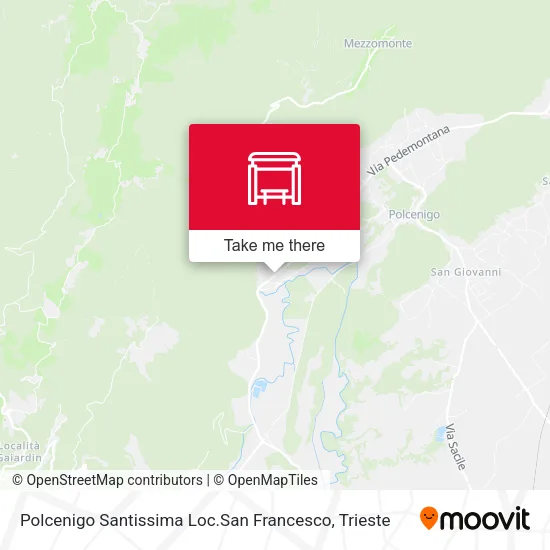 Polcenigo Santissima Loc.San Francesco map