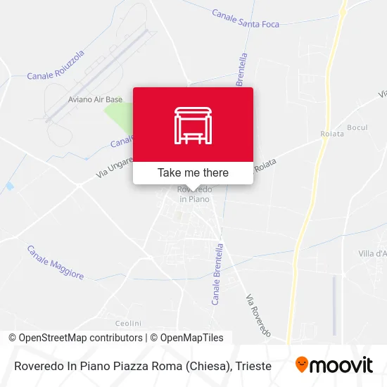 Roveredo In Piano Roma Square (Church) map