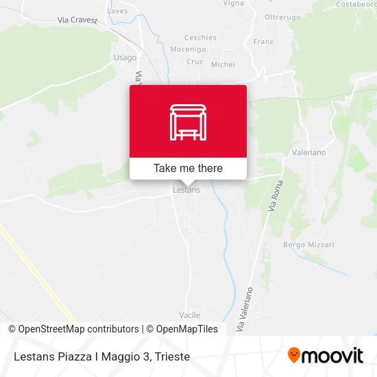 Lestans Piazza I Maggio 3 map