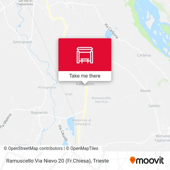 Ramuscello Via Nievo 20 (Opposite Church) map