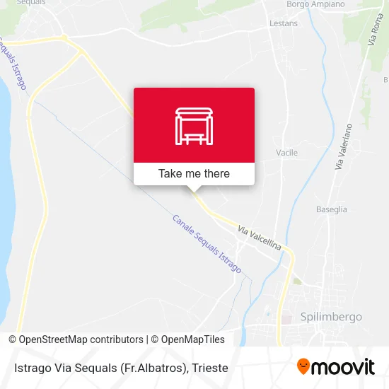 Istrago Via Sequals (Fr.Albatros) map