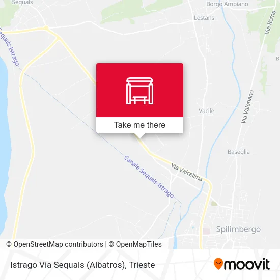 Istrago Via Sequals (Albatros) map