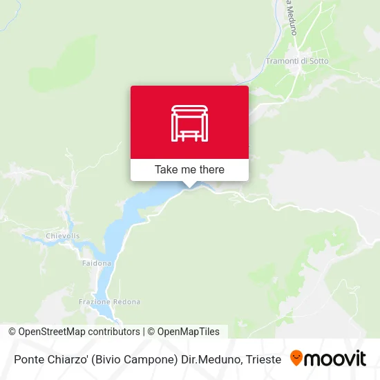 Ponte Chiarzo' (Bivio Campone) Dir.Meduno map