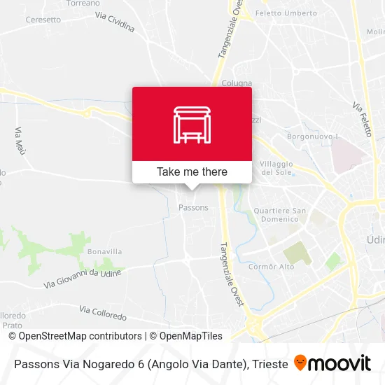 Passons Via Nogaredo 6 (Angolo Via Dante) map