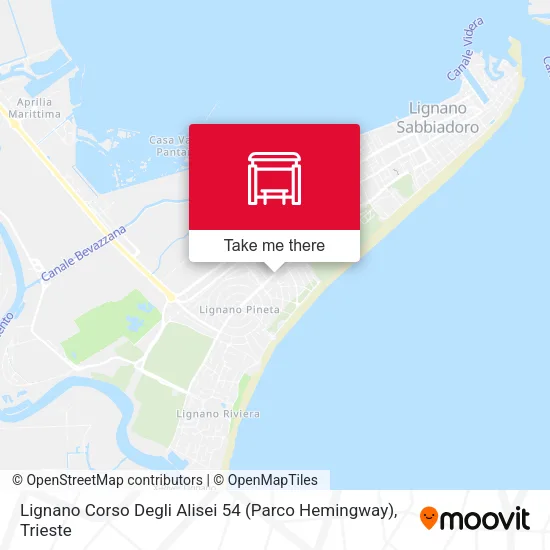 Lignano Corso Degli Alisei 54 (Parco Hemingway) map