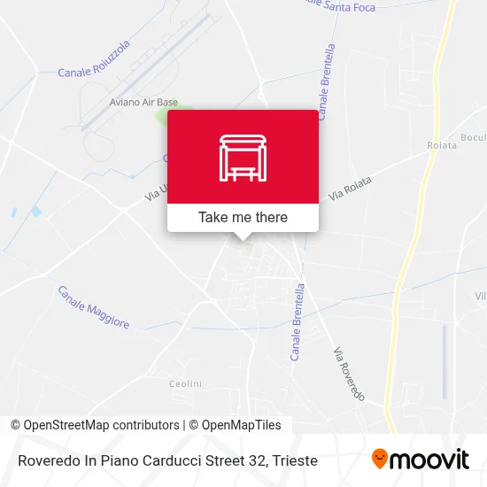 Roveredo In Piano Carducci Street 32 map