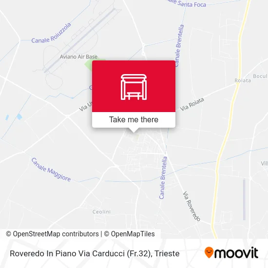 Roveredo In Piano Via Carducci (Opposite 32) map