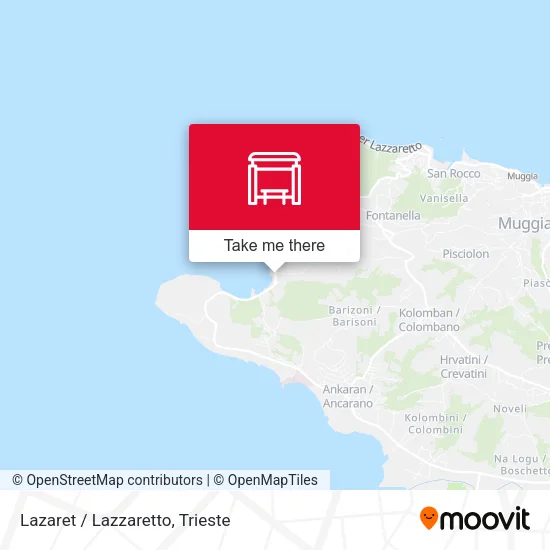 Lazaret / Lazzaretto map