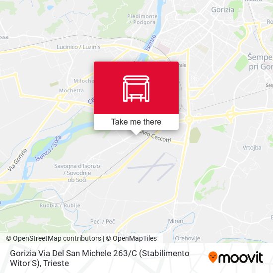 Gorizia Via Del San Michele 263 / C (Stabilimento Witor'S) map