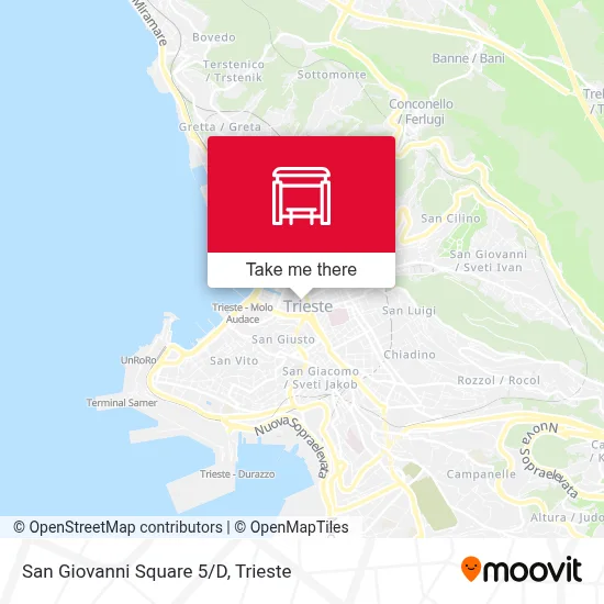 San Giovanni Square 5/D map