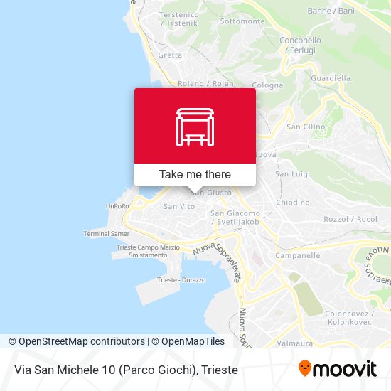 Via San Michele 10 (Parco Giochi) map
