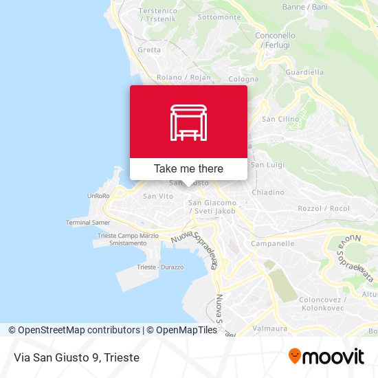 Via San Giusto 9 map