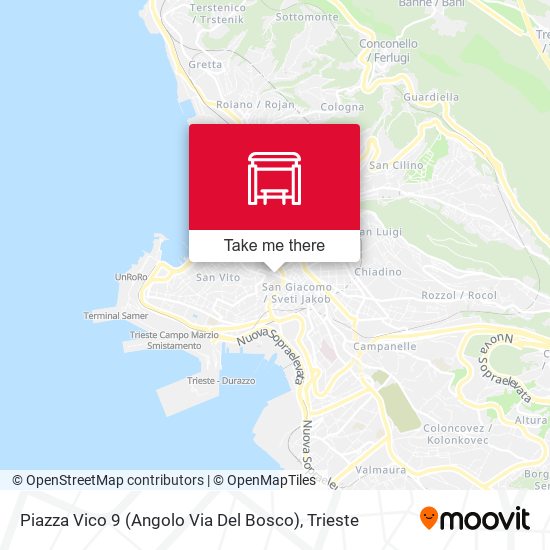 Piazza Vico 9 (Angolo Via Del Bosco) map