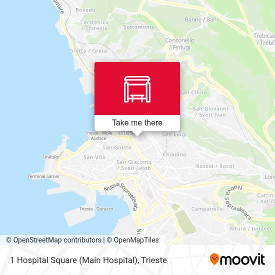 1 Hospital Square (Main Hospital) map