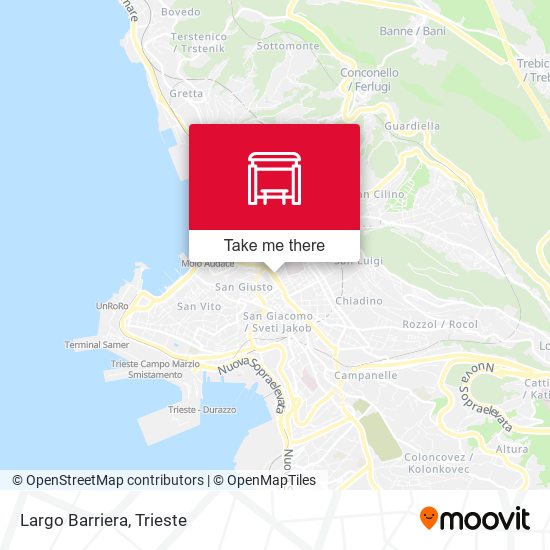 Largo Barriera map