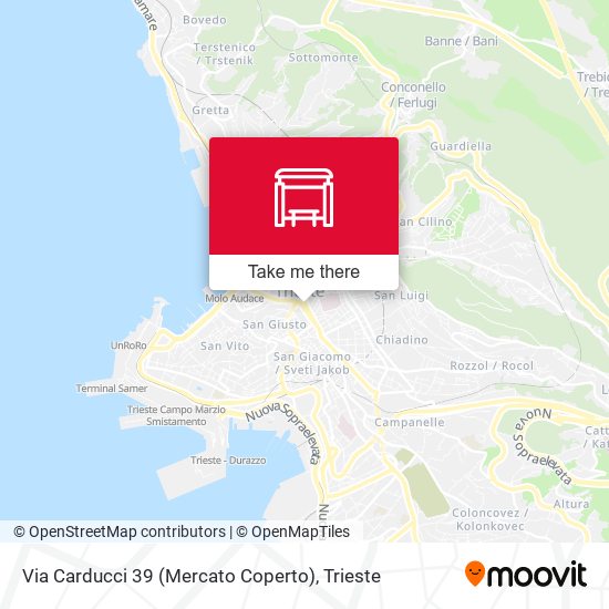 Via Carducci 39 (Mercato Coperto) map
