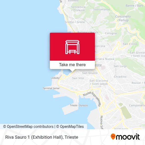 Riva Sauro 1 (Exhibition Hall) map