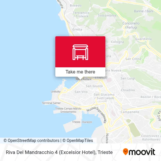 Riva Del Mandracchio 4 (Excelsior Hotel) map
