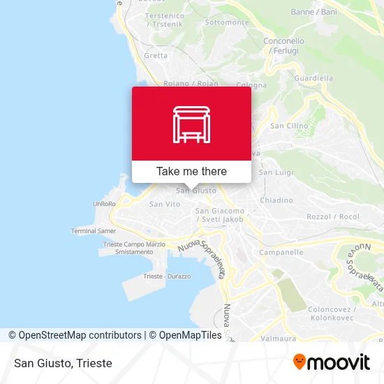 San Giusto map