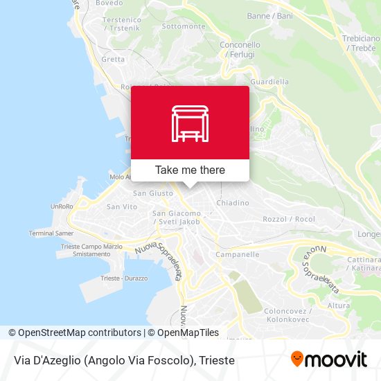 Via D'Azeglio (Angolo Via Foscolo) map