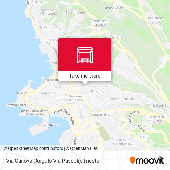 Via Canova (Angolo Via Pascoli) map