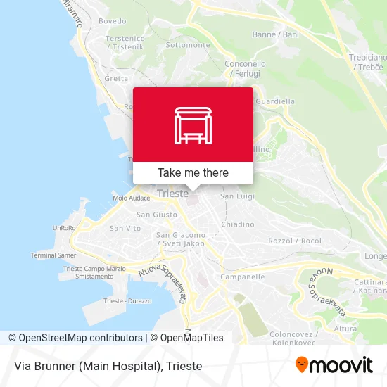 Via Brunner (Main Hospital) map