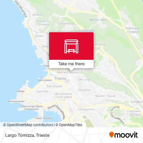 Largo Tomizza map