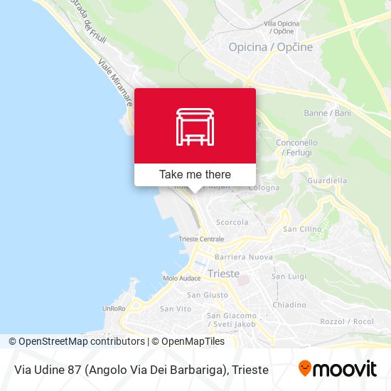 Via Udine 87 (Angolo Via Dei Barbariga) map