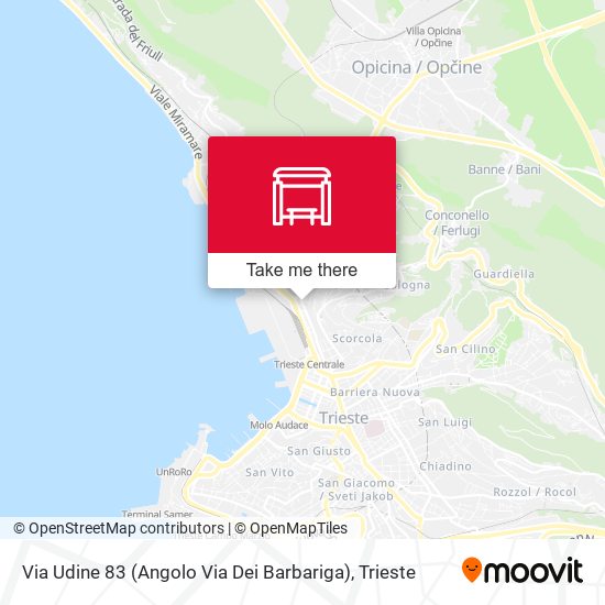 Via Udine 83 (Angolo Via Dei Barbariga) map