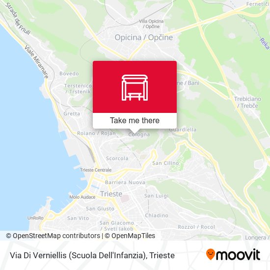 Via Di Verniellis (Scuola Dell'Infanzia) map