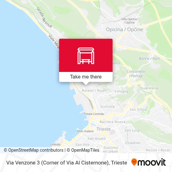 Via Venzone 3 (Corner of Via Al Cisternone) map