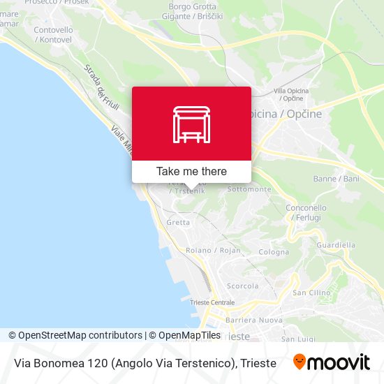 Via Bonomea 120 (Angolo Via Terstenico) map
