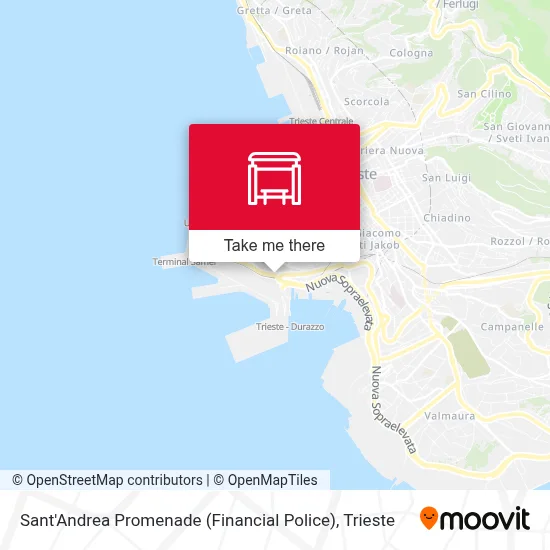 Sant'Andrea Promenade (Financial Police) map