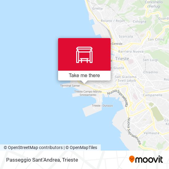 Passeggio Sant'Andrea map