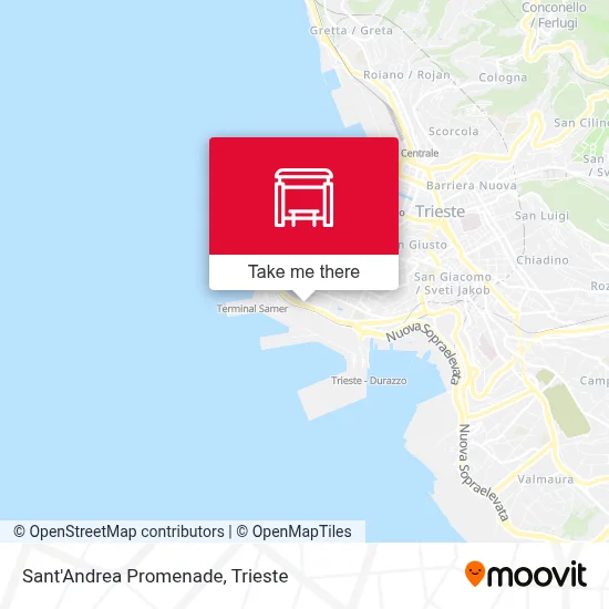 Sant'Andrea Promenade map