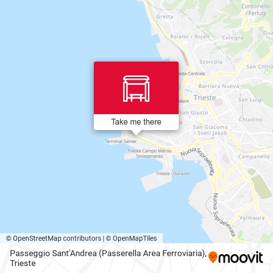 Passeggio Sant'Andrea (Passerella Area Ferroviaria) map
