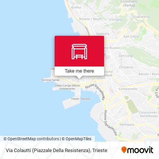 Via Colautti (Piazzale Della Resistenza) map