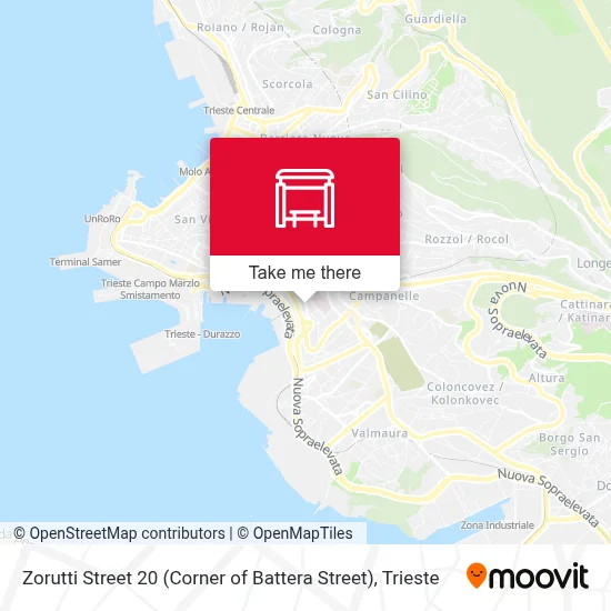 Zorutti Street 20 (Corner of Battera Street) map