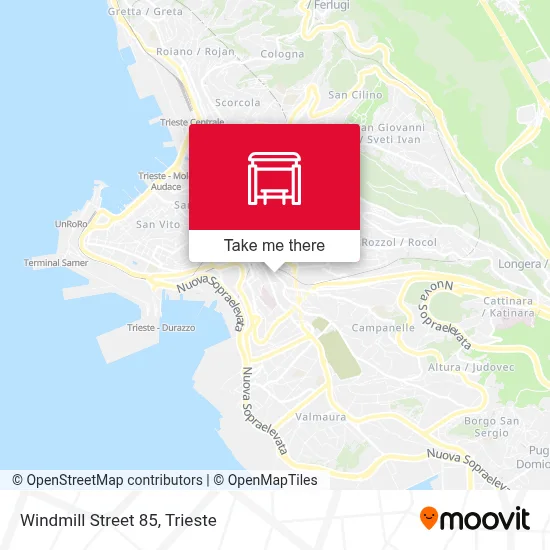 Windmill Street 85 map