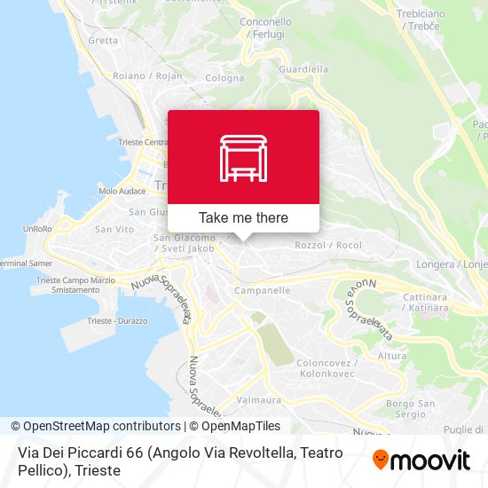 Via Dei Piccardi 66 (Angolo Via Revoltella, Teatro Pellico) map