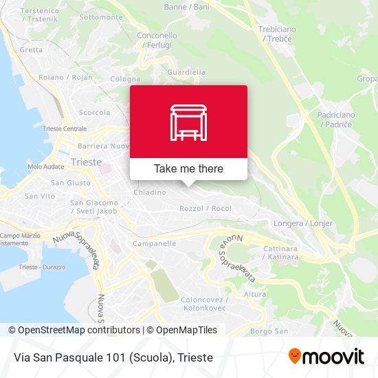 Via San Pasquale 101 (Scuola) map