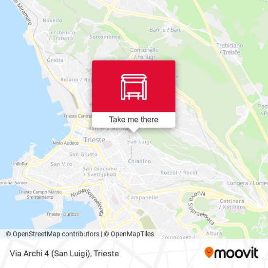 Via Archi 4 (San Luigi) map