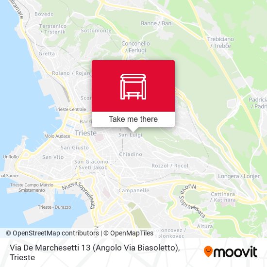Via De Marchesetti 13 (Angolo Via Biasoletto) map