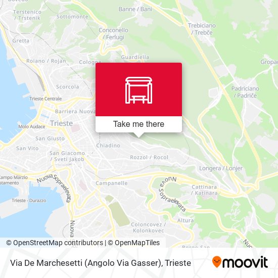 Via De Marchesetti (Angolo Via Gasser) map