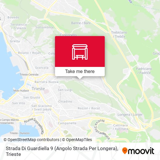 Strada Di Guardiella 9 (Angolo Strada Per Longera) map