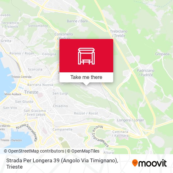 Strada Per Longera 39 (Angolo Via Timignano) map