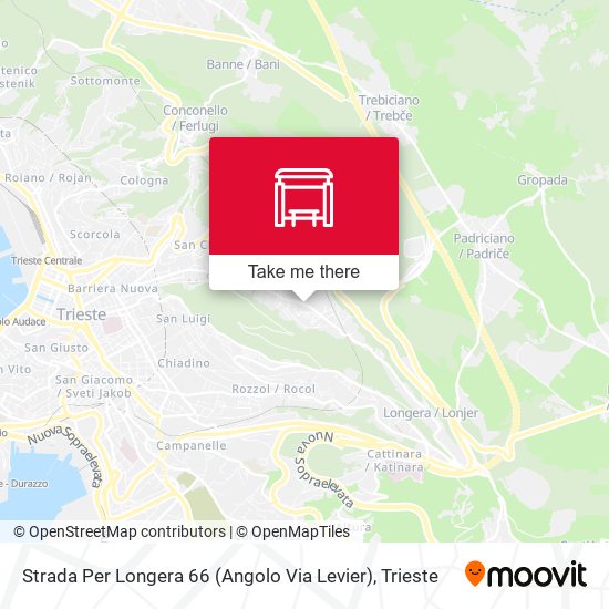 Strada Per Longera 66 (Angolo Via Levier) map